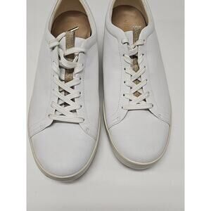 Vionic shoe women Size 10 White Leather paisley light discoloration